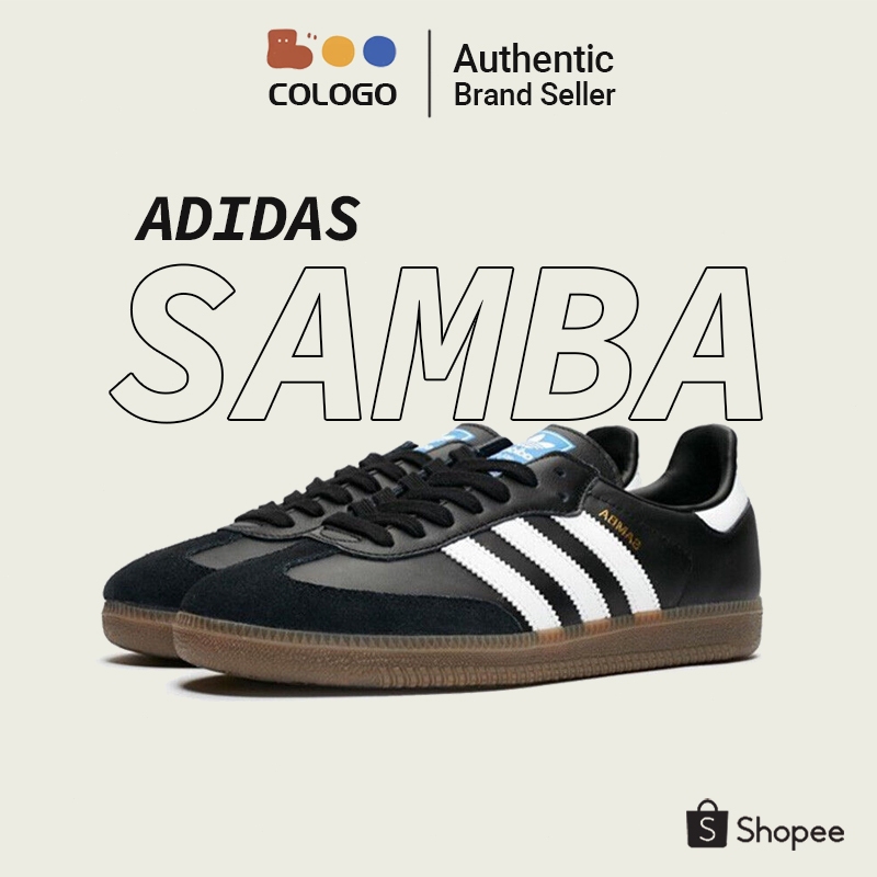 ADIDAS ORIGINALS SAMBA OG B75807 BLACK WHITE ADIDAS SNEAKERS