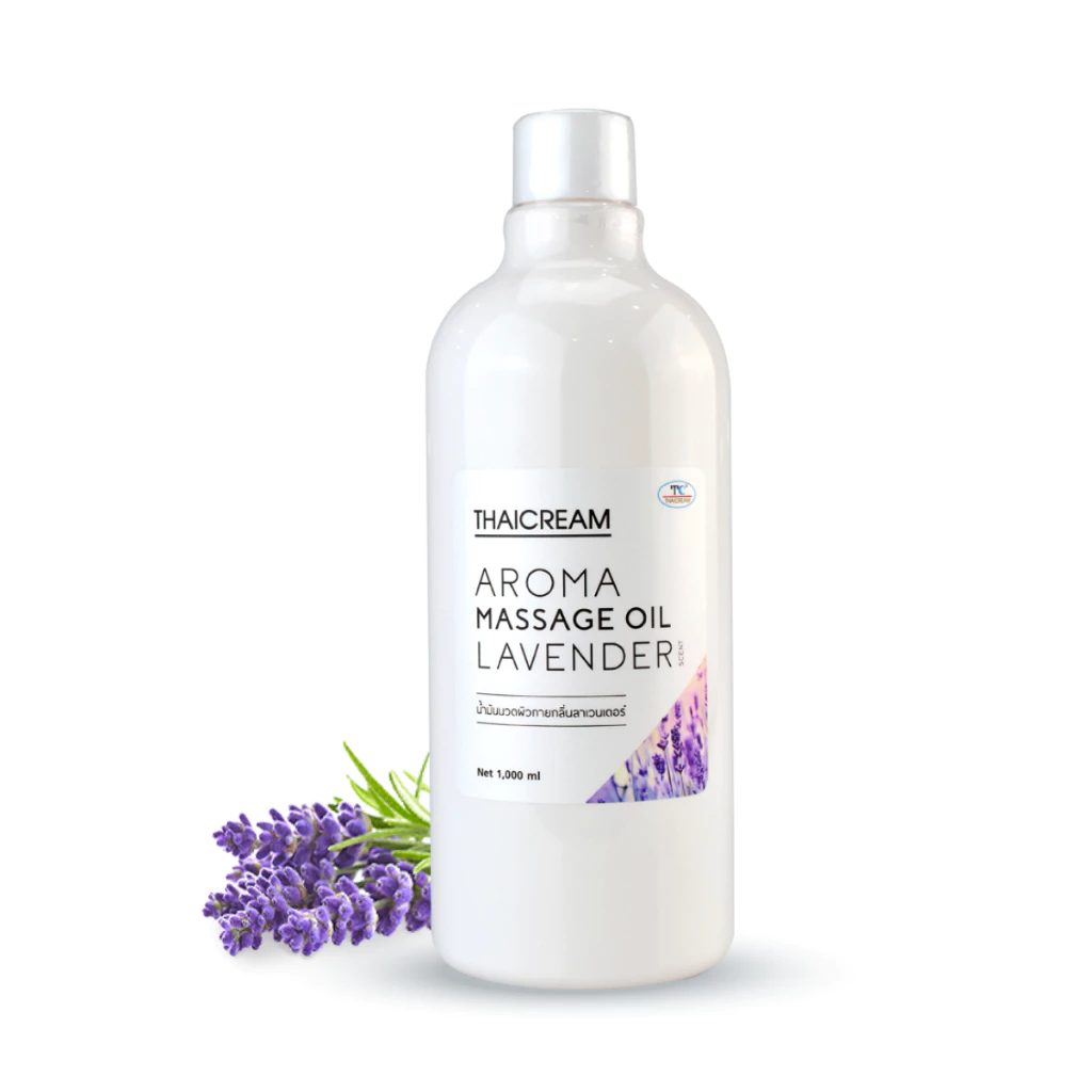 Thaicream นวดอโรม่า น้ำมันนวดตัว น้ำมันสปา นวดอโรมา ลาเวนเดอร์ Aroma Massage Oil Lavender Scent