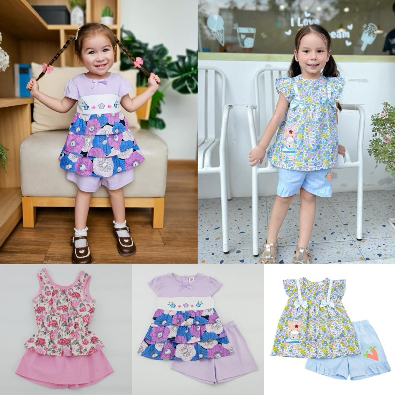 BNO ใหม่!✨ เสื้อผ้าเด็กผู้หญิง ชุดสงกรานต์ งานพร้อมส่ง