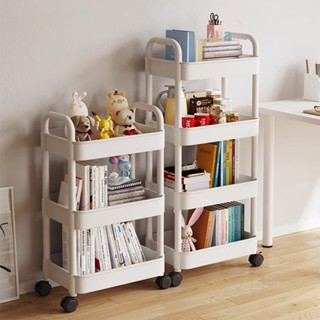 ชั้นวางของมีล้อ รถเข็นขนม รถเข็นเก็บของ พร้อมล้อเลื่อน สําหร…