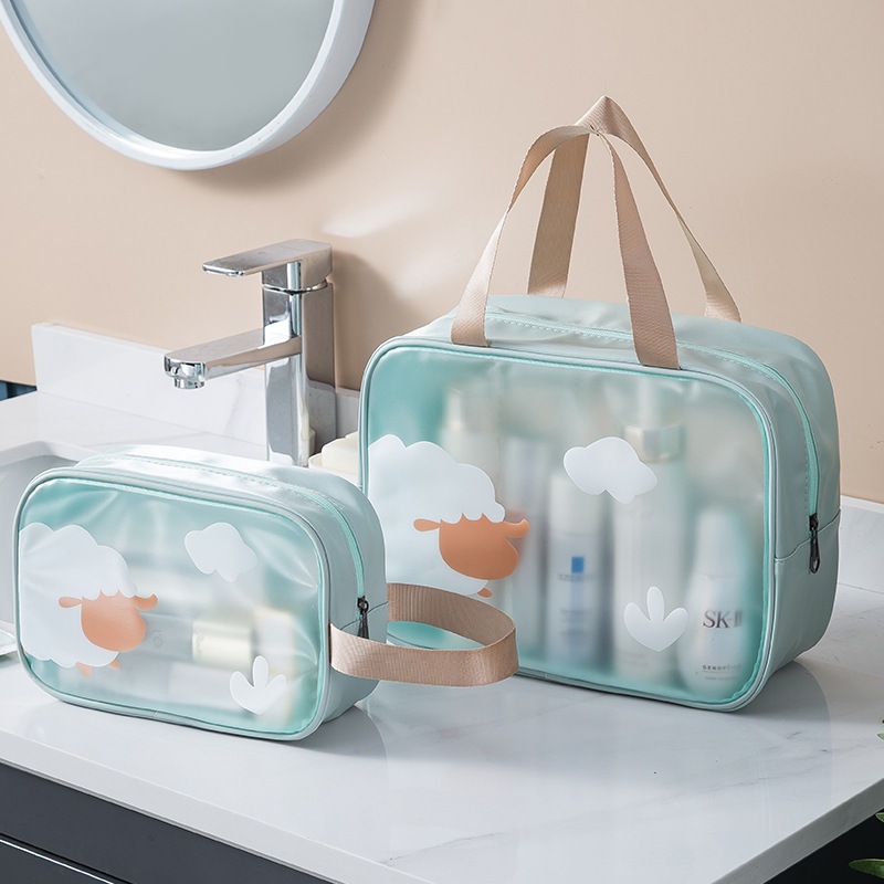 ShopAt.Two[BG6701] กระเป๋าเครื่องสําอาง  กันน้ำ กระเป๋าอเนกประสงค์ แบบพกพา