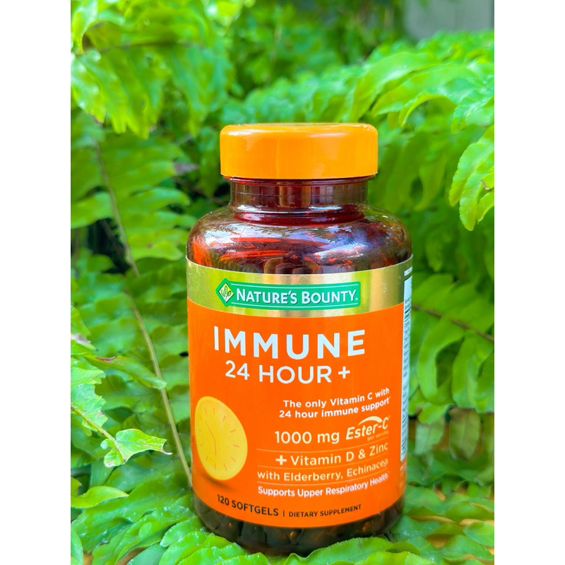 วิตามินซี Nature's Bounty Immune 24 Hour+ With 1,000mg Ester-C นำเข้าจากอเมริกาแท้100%