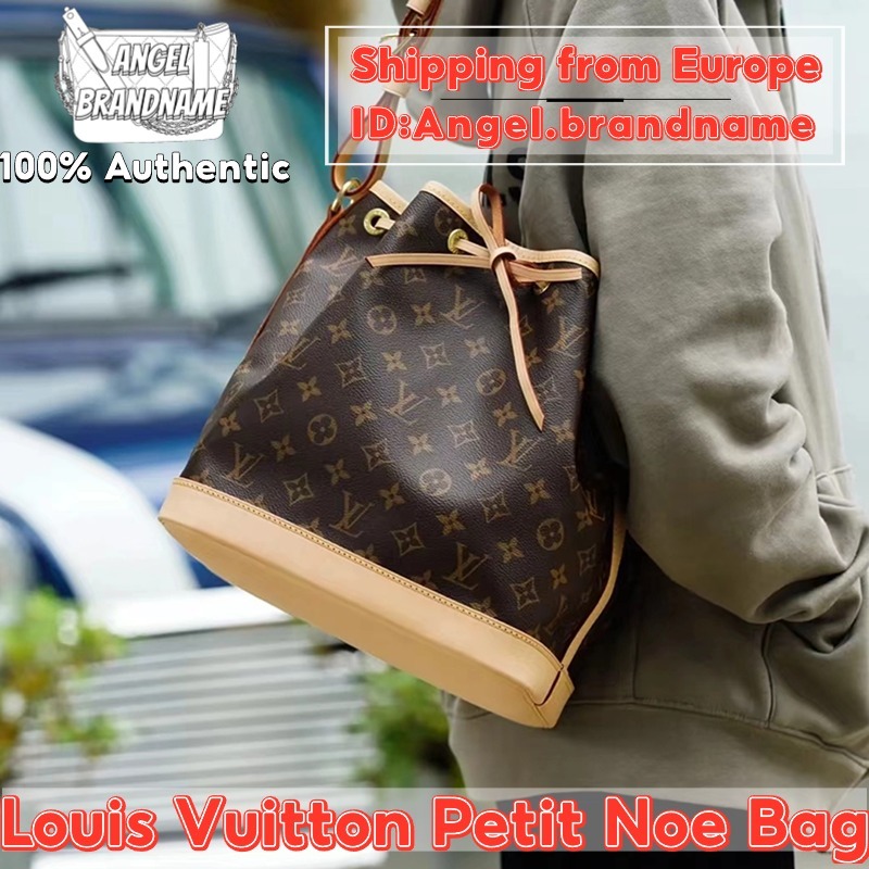👜หลุยส์วิตตอง Louis Vuitton Petit Noe Bucket Bag สุภาพสตรี กระเป๋าสะพายไหล่