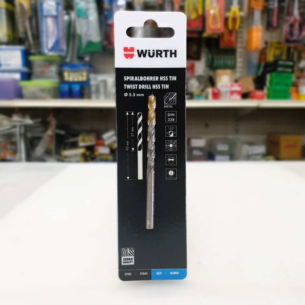 ดอกสว่าน wurth ดอกสว่าน สีทอง เคลือบไทเทเนียม Zebra ขนาด 2.5มม.-7.0มม เจาะเหล็ก เจาะสแตนเลส ราคา ถูกที่สุด ดีลบีเคเค แกลเลอรีภาพที่ 2