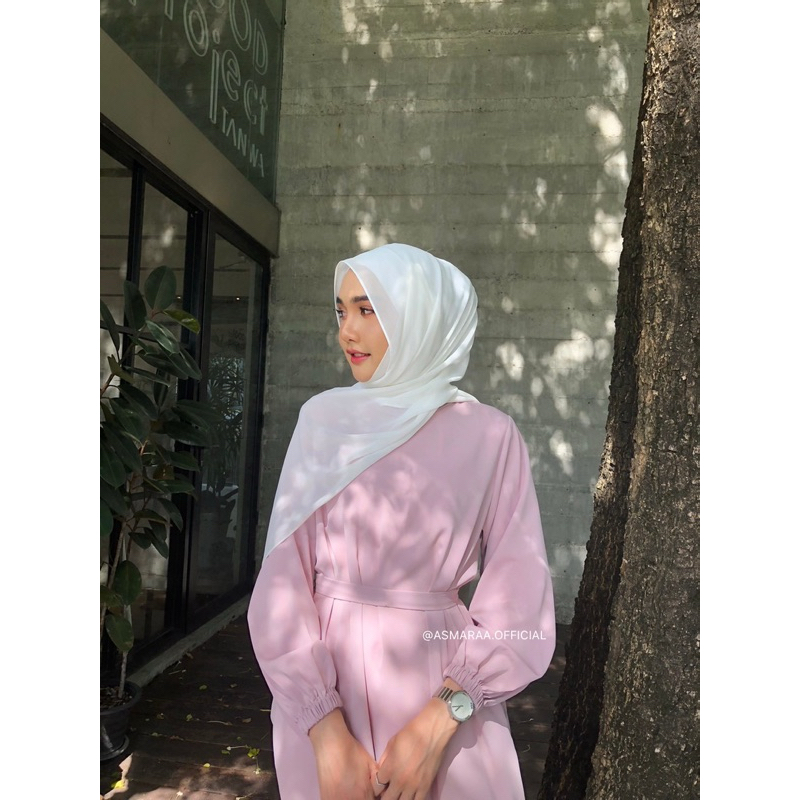 Abaya basic อบาย่า เดรสยาว ชุดมุสลิม แฟชั่นชุดมุสลิม ชุดยาว