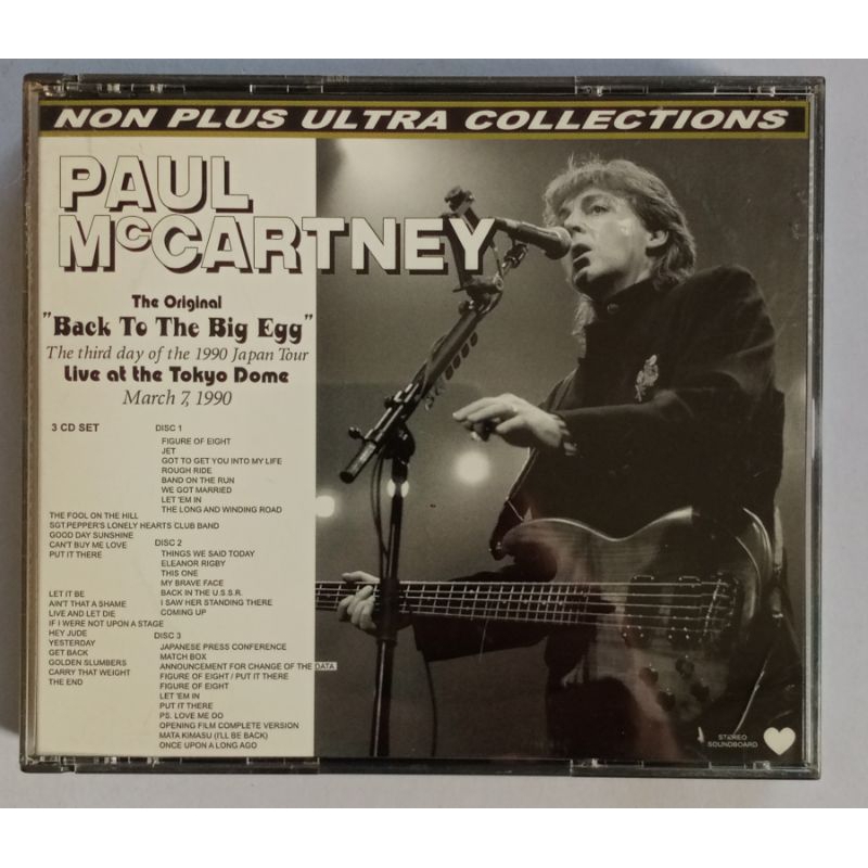 ซีดีเพลง 3CD PAUL McCARTNEY Back to the Big Egg (Live/Concert) *RARE* CD Music