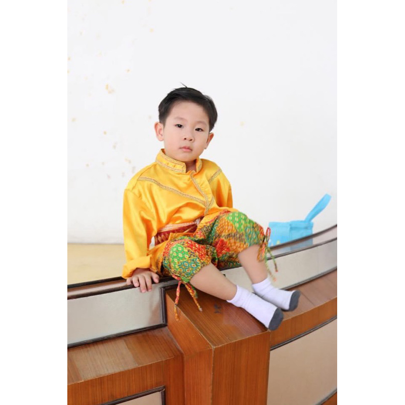 เสื้อชุดไทยเด็กชาย3-4ขวบ (มีแต่เสื้อ)