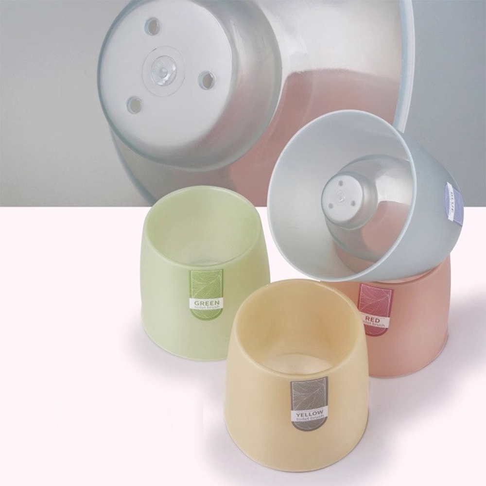 แปรงขัดห้องน้ำ แปรงล้างสุขภัณฑ์ แบบหัวกลม ที่ขัดห้องน้ำ ไม้ขัดส้วม ฐานเก็บระบายน้ำ Toilet Brush อุปกรณ์ทำความสะอาดบ้าน - รูปที่ 3