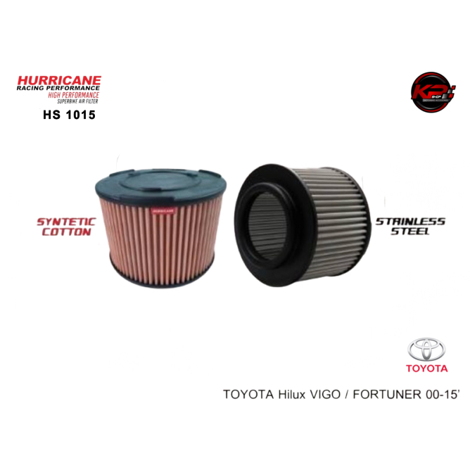 กรองอากาศ HURRICANE FOR TOYOTA HILUX VIGO / FORTUNER 2000-2015 (HS 1015)