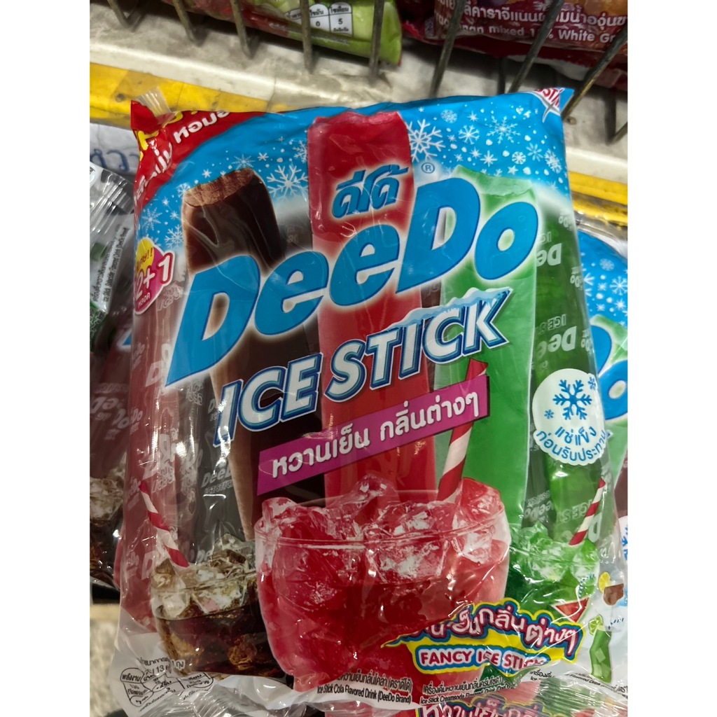 หวานเย็นดีโด้ ผลไม้รวม หวานเย็นโดราเอมอน ไอซ์ลอลลี่ 12 แท่ง 420 มล