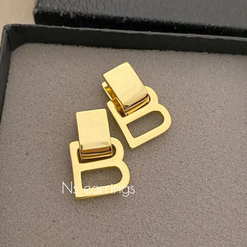 NS.EARRINGS | NS0163 - WOMEN'S HOURGLASS EARRINGS IN GOLD