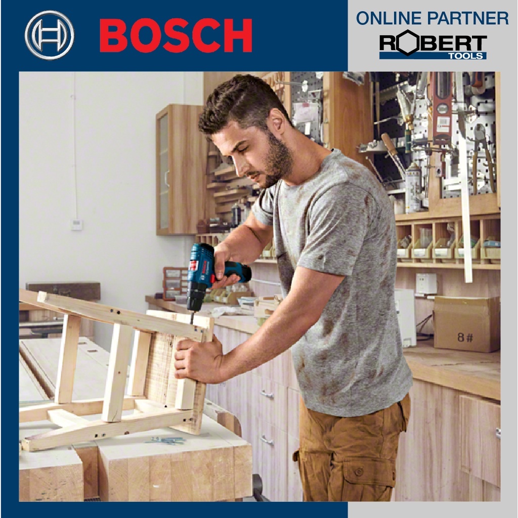 Bosch – GSB 120-LI Gen 3 สว่านกระแทกไร้สาย 12 โวลต์ แบตเตอรี่ 2.0 Ah 2 ก้อน และแท่นชาร์จ (06019G81K0) ราคา ถูกที่สุด ดีลบีเคเค แกลเลอรีภาพที่ 3