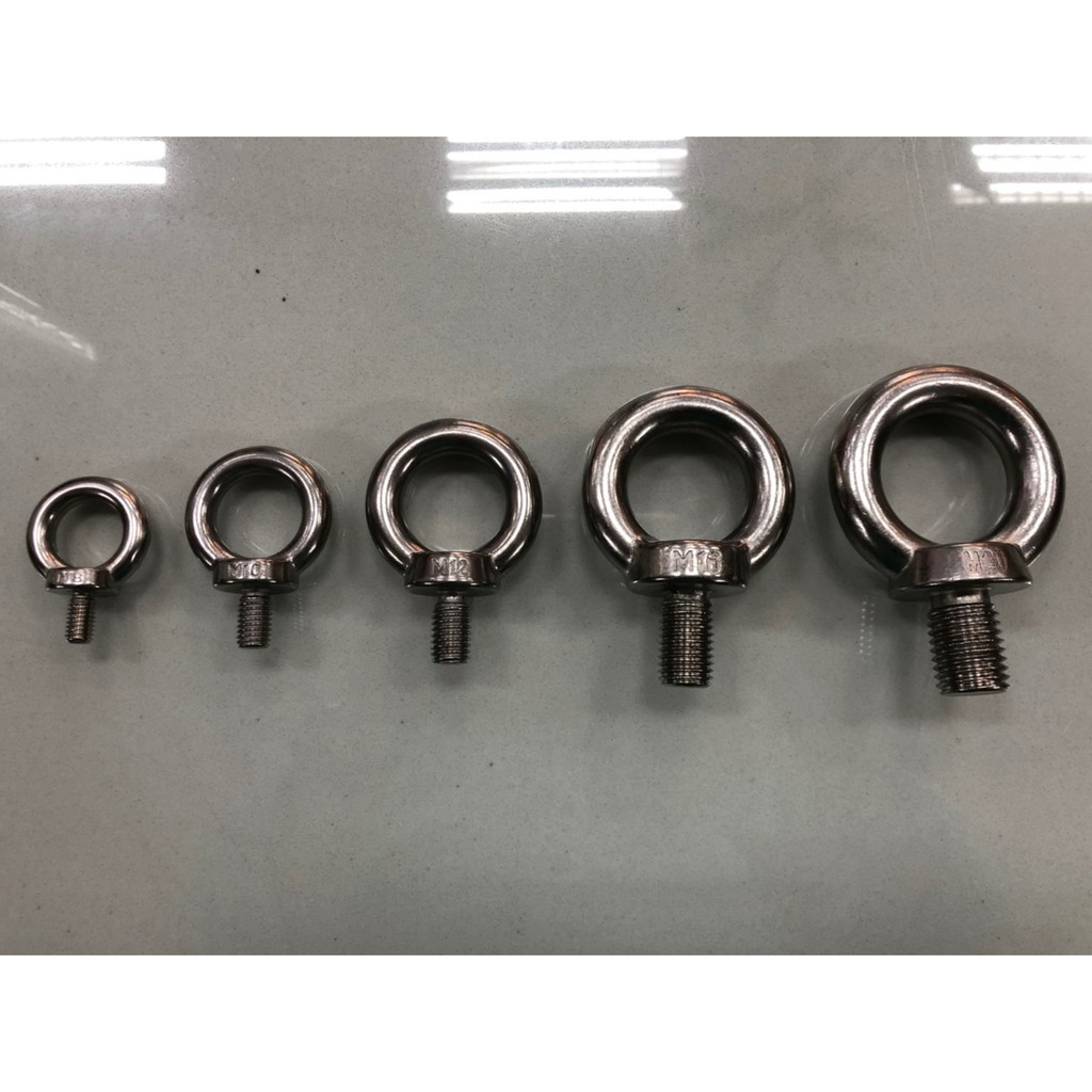 อายโบล์ท สเตนเลส เกรด 304 เกลียวมิล / Eyebolt SS 304 / M8 / M10 / M12 / M16 / M20