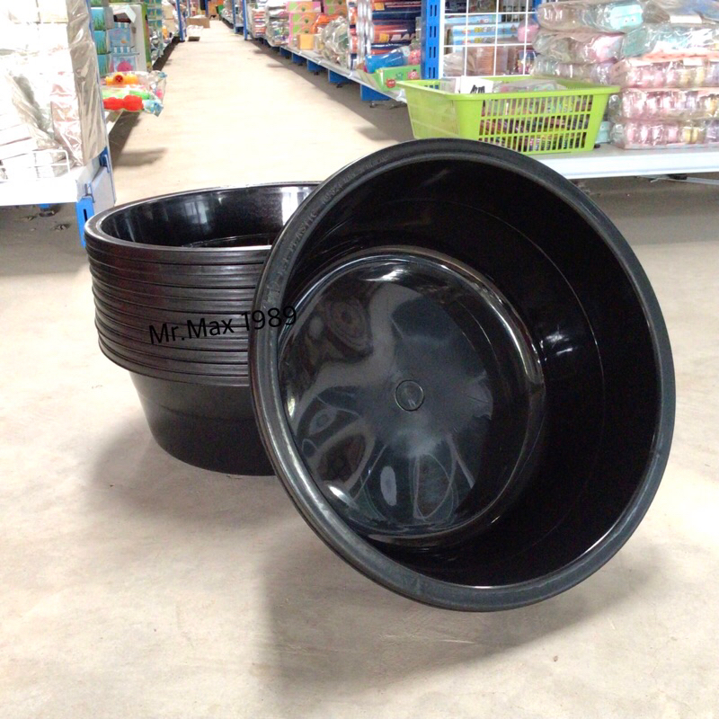 ถูกที่สุด!! กะละมังดำ 30 cm กะละมังอเนกประสงค์ ขายยกโหล 12 ใบ