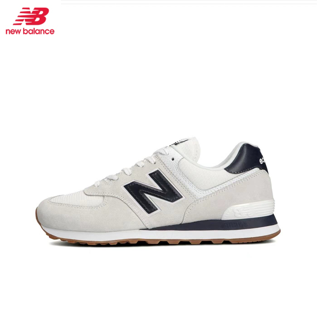New Balance รองเท้าผ้าใบ รองเท้าแฟชั่น New Balance NB 574 ของแท้100% 【น้ำเงินขาว】