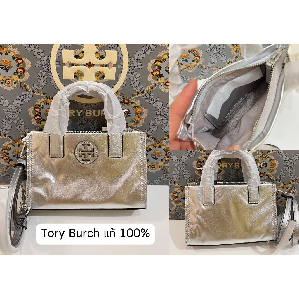 พร้อมส่ง Tory Burch แท้ 💯% Tory Burch  Ella nylon Mini Tote Bag