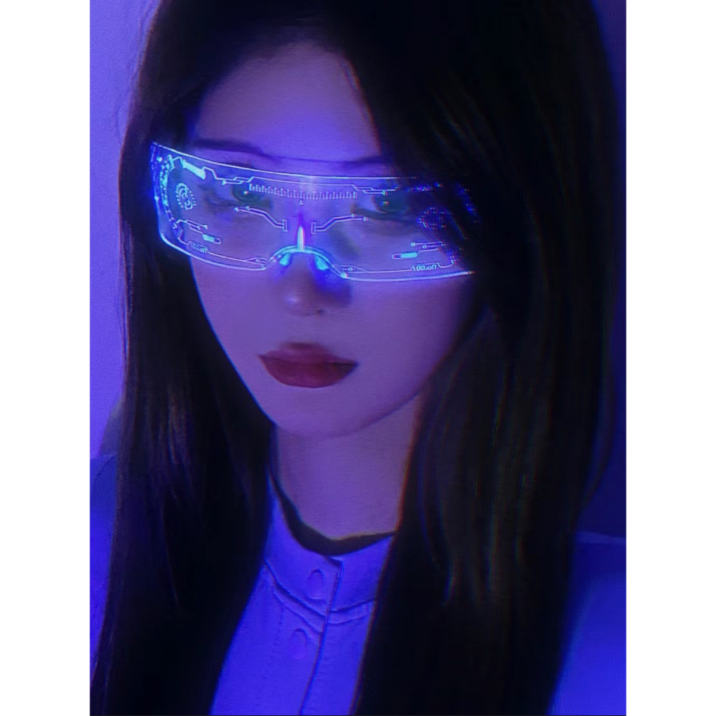 แว่นตากันน้ แว่นตาLED แว่นตาเรืองแสง 7 สี ปราตี้ งานปราตี้ - รูปที่ 2