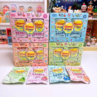 ลูกอม kami kami 4 รส องุ่น สตอ พีช บลูเบอร์รี่ (1 กล่อง 30 ซอง)