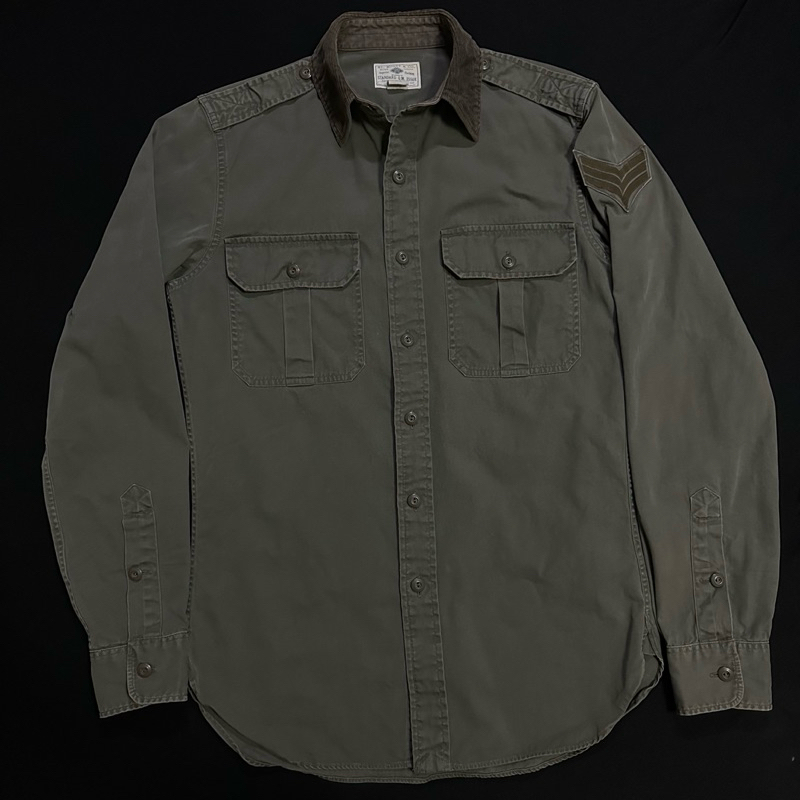 Ralph Lauren Rugby Military เสื้อเชิ้ตทหาร SizeXS อก40“