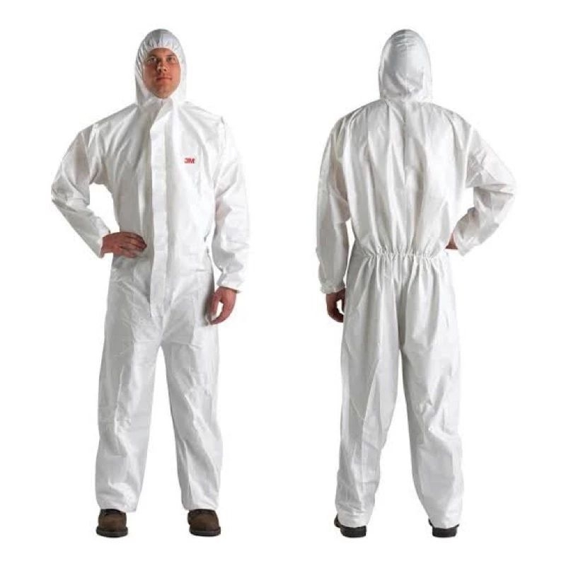3M แท้ 💯 PPE รุ่น 4510 ชุดป้องกันฝุ่นละอองและสารเคมี COVERALL WHITE TYPE 5/6 EN 14126