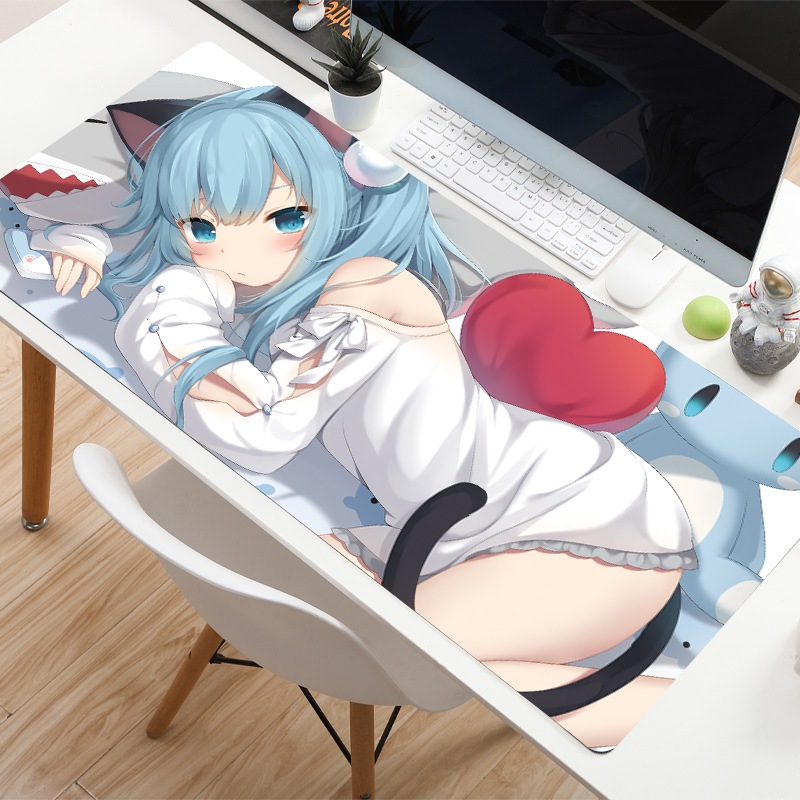 ⌨️🖱️ แผ่นรองเม้าส์ แผ่นรองเมาส์ ลาย อนิเมะ Anime ขนาดใหญ่ 800*300*2 mm 🖱️⌨️ anime e-sports gaming mouse pad 🖱️⌨️