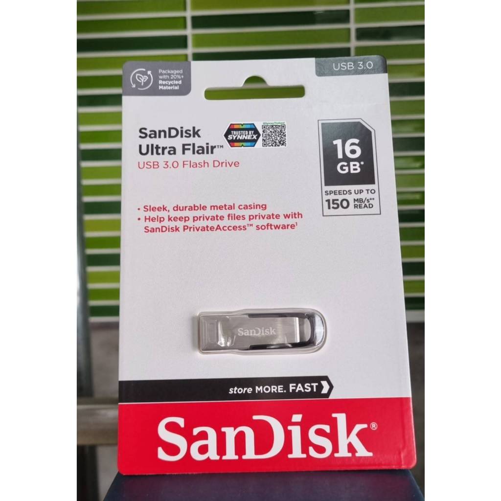FlashDrive SanDisk CZ73 16GB Ultra Flair USB 3.0 150MB/s 5Y