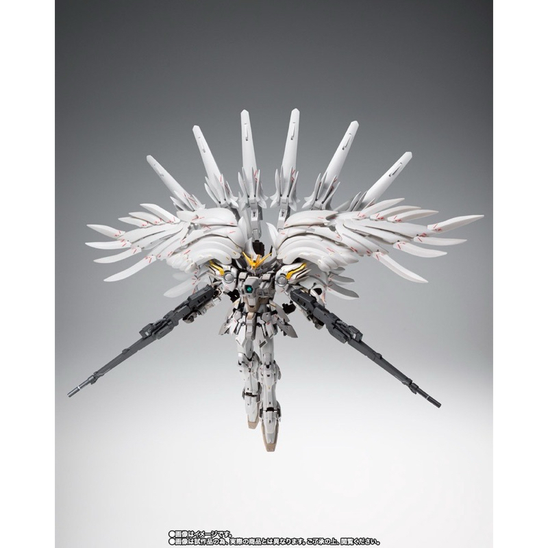 (พร้อมส่ง) Metal Composite Wing Gundam Snow White Prelude พร้อมกล่องน้ำตาล