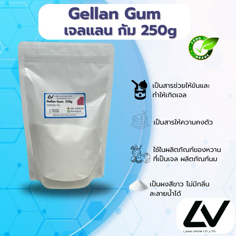 Gellan Gum เจลแลน กัม 250 g