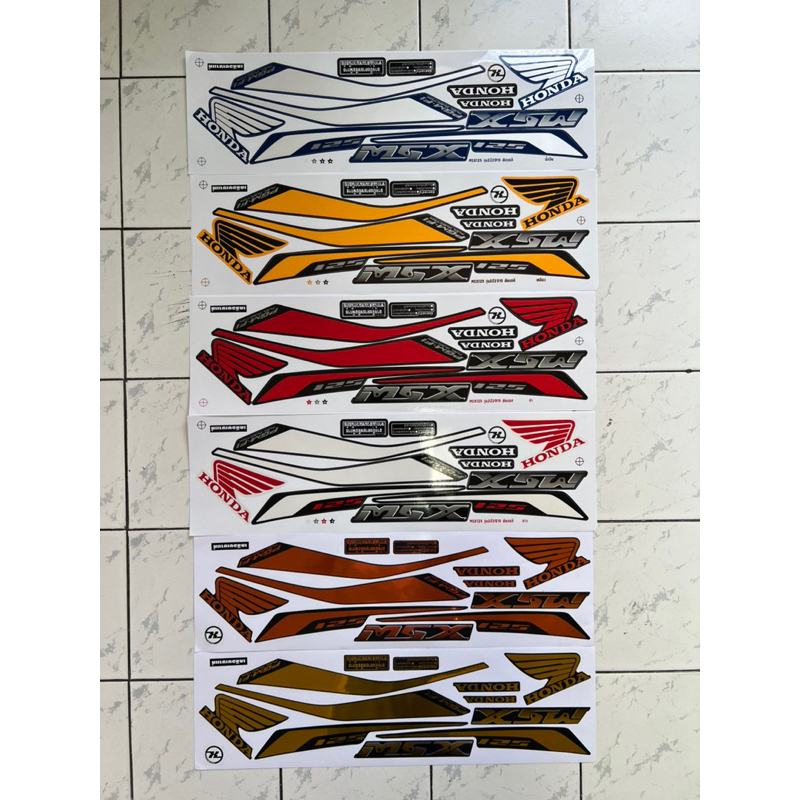 สติ๊กเกอร์ MSX 125 รุ่น2 ปี2015