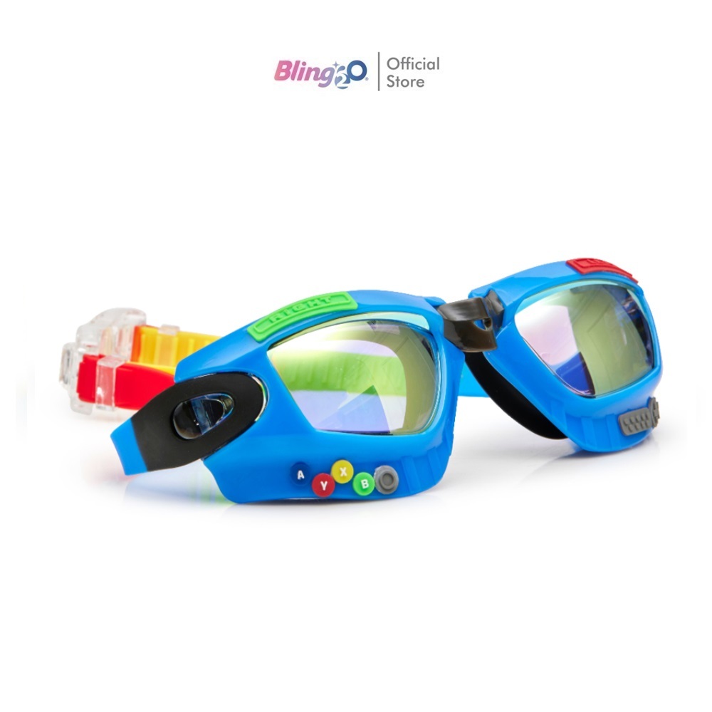 BLING2O แว่นตาว่ายน้ำเด็กยอดฮิตจากอเมริกา GAMER-CONSOLE COBALT แว่นว่ายน้ำแฟชั่น ใส่สบาย ของใช้เด็กน่ารัก