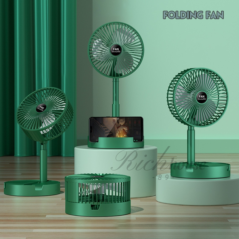 พัดลมตั้งโต๊ะ USB Fan พับได้ ตั้งโต๊ะ พกพาสะดวก ไฟฟ้า ยืดหดได้ A077