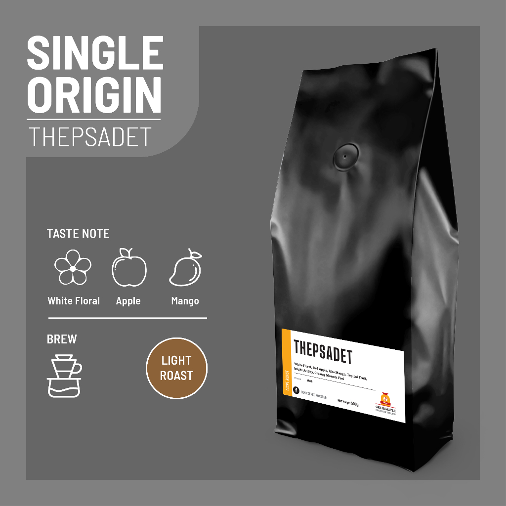 เมล็ดกาแฟคั่ว เทพเสด็จแท้Arabica100% อาราบิก้า Premium AA Gen Roaster