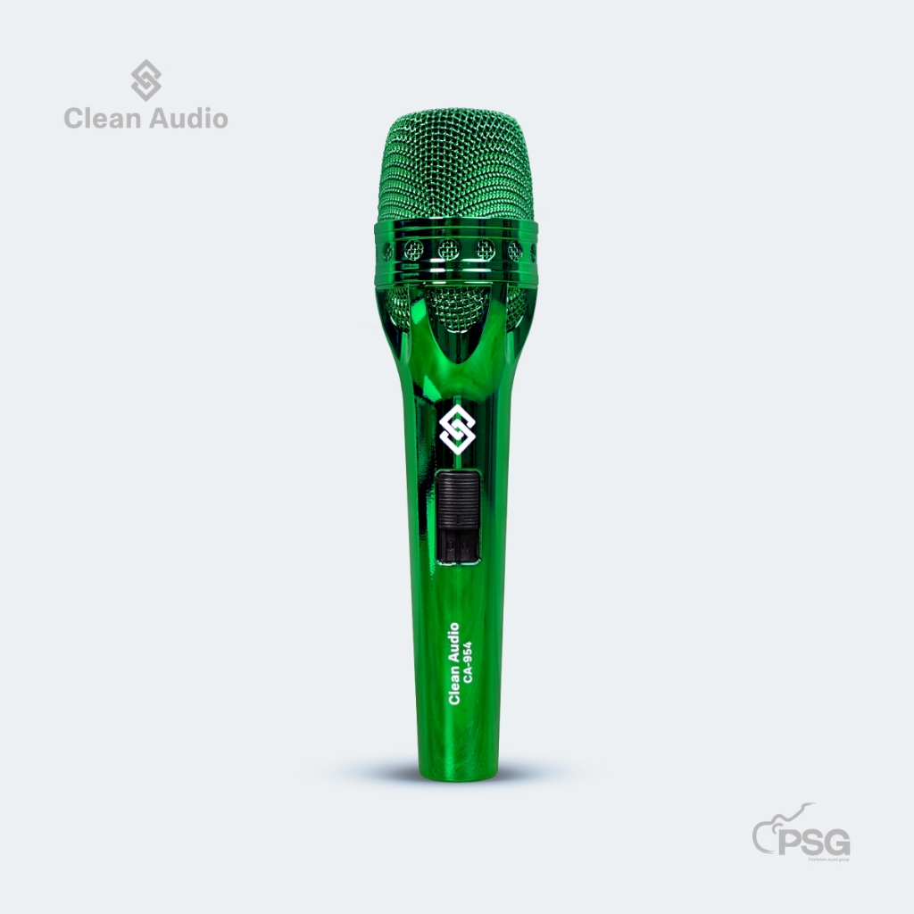CLEAN AUDIO : CA-954 EMERALD-GREEN  ไมโครโฟนไดนามิค DYNAMIC CARDIOID MICROPHONE