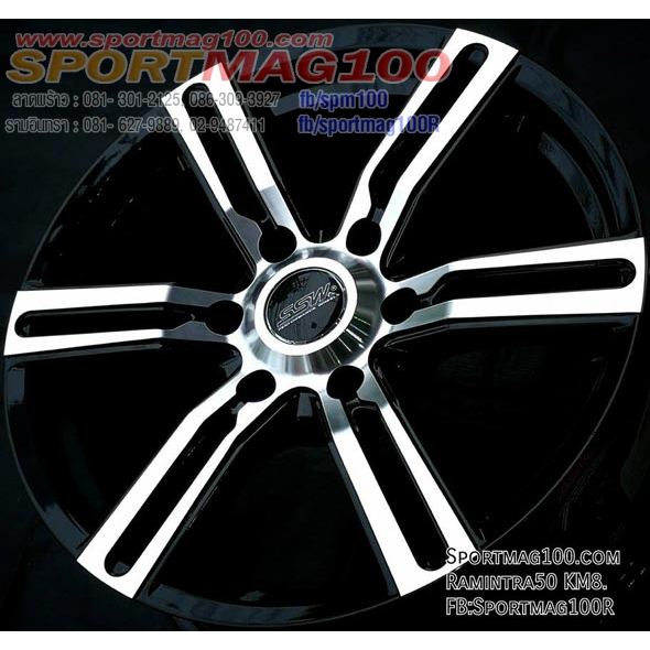 ล้อแม็กใหม่ SSW S320 6รู139 ET35 ดำหน้าเงา 8-18นิ้ว