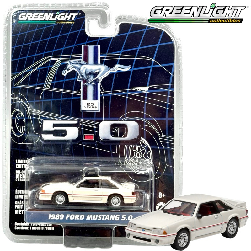 Greenlight | 1989 FORD MUSTANG 5.0 สเกล 1:64 27970