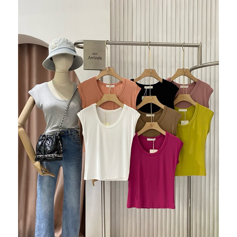 New เสื้อยืดสีพื้น ป้าย Maikaew ผ้าดีมาก ใส่สวย ใส่สบาย แมชทุกลุค