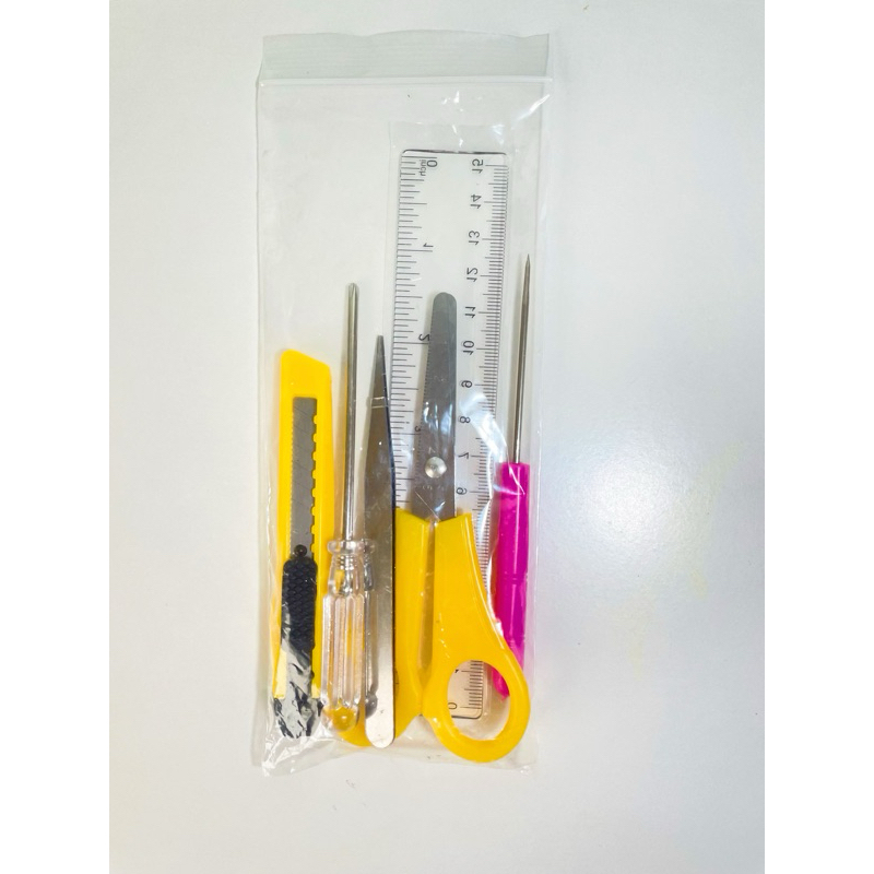เครื่องมือ 6ชิ้น สำหรับประกอบงานบ้านตุ๊กตาDIY ที่กั้นหนังสือDIY