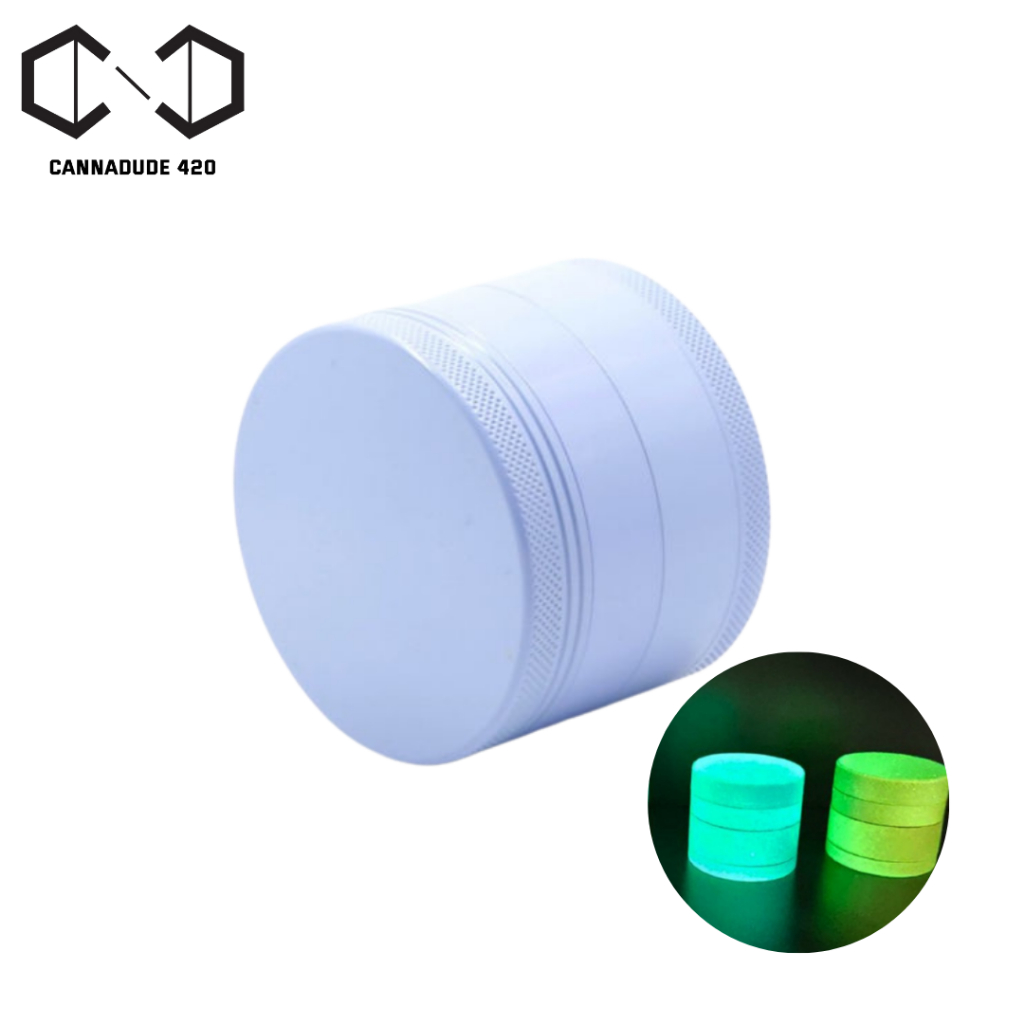 เครื่องบดสมุนไพร ที่บด Grow in the dark Grinder ที่บดอย่างดี 420 ที่บดขนาด 55 มม 4 ชั้น Aluminum Grinder Neon Grinder