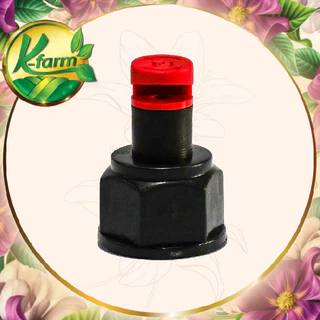 ( 50 อัน ) หัวฉีดด้านเดียว 180 องศา รูน้ำ5มิล ได้น้ำเยอะ สีแดง หัวมือบิดได้ เกลียวใน ใส่ได้ทั้ง 4 หุน 6 หุน สปริงเกอร์