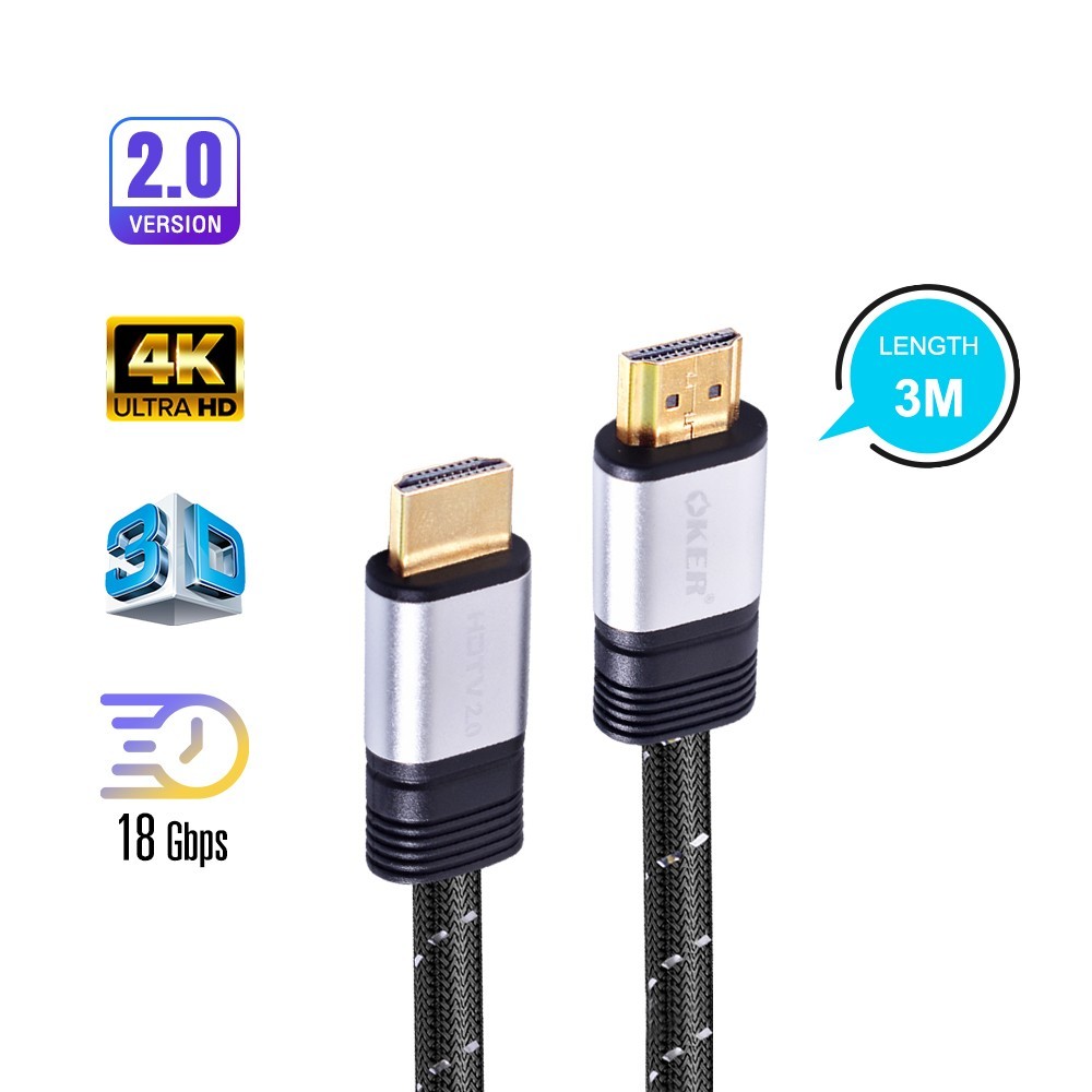 OKER สาย HDTV เวอร์ชั่น 2.0 รุ่น HD-902(3M.)
