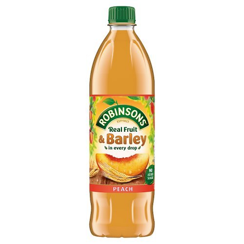 ROBINSON'S Original Fruit & Barley Peach Squash / Cordial - 1000ml / 1L