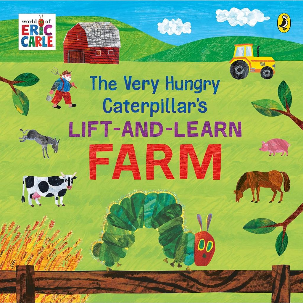 The Very Hungry Caterpillar’s Lift and Learn: Farm หนังสือเด็ก เปิด ปิด ภาษาอังกฤษ บอร์ดบุ๊ค Board book 48926 [Z]