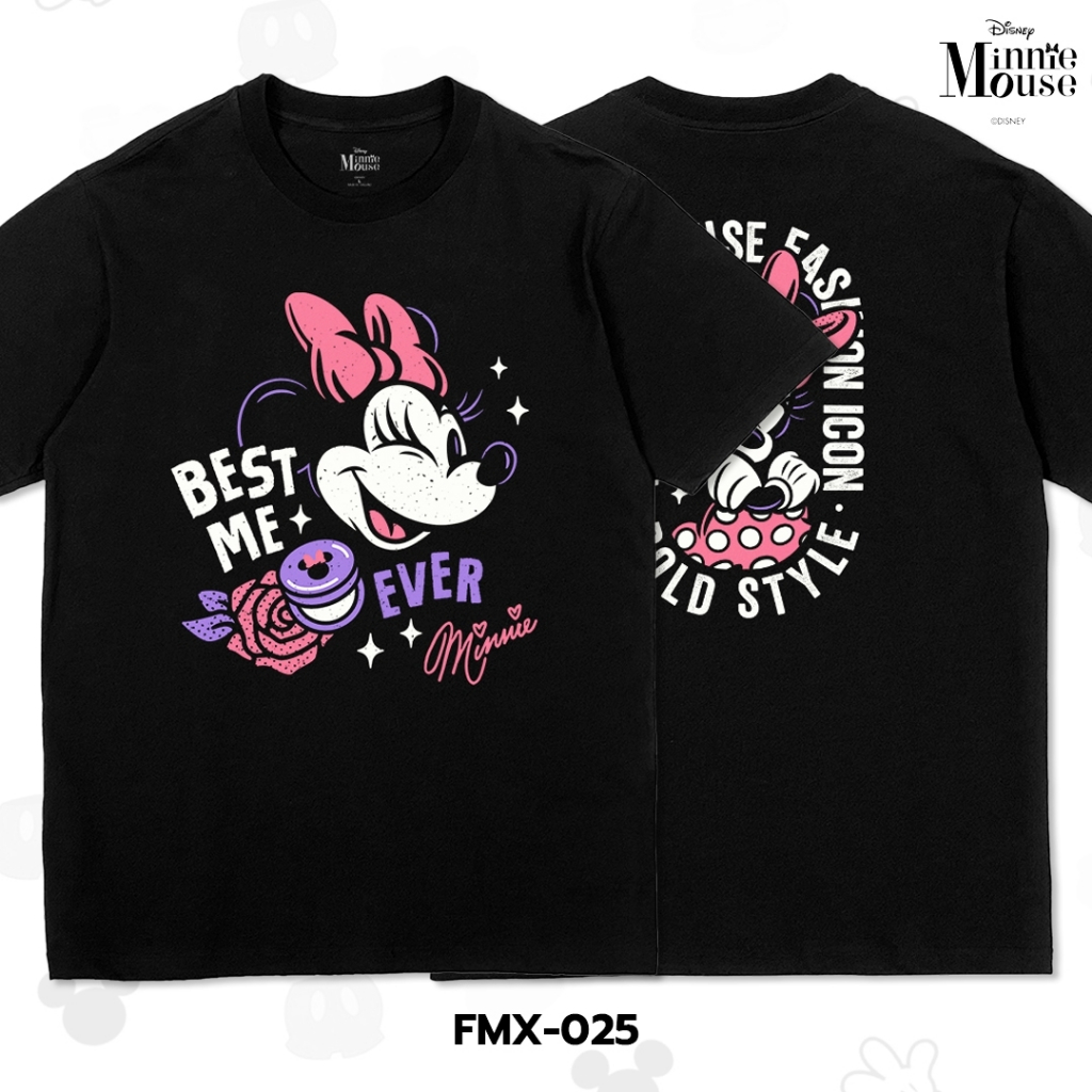 Power 7 Shop เสื้อยืดลาย "มินนี่ เม้าส์ (Minnie Mouse)" ลิขสิทธิ์แท้ดิสนีย์ (FMX-025)