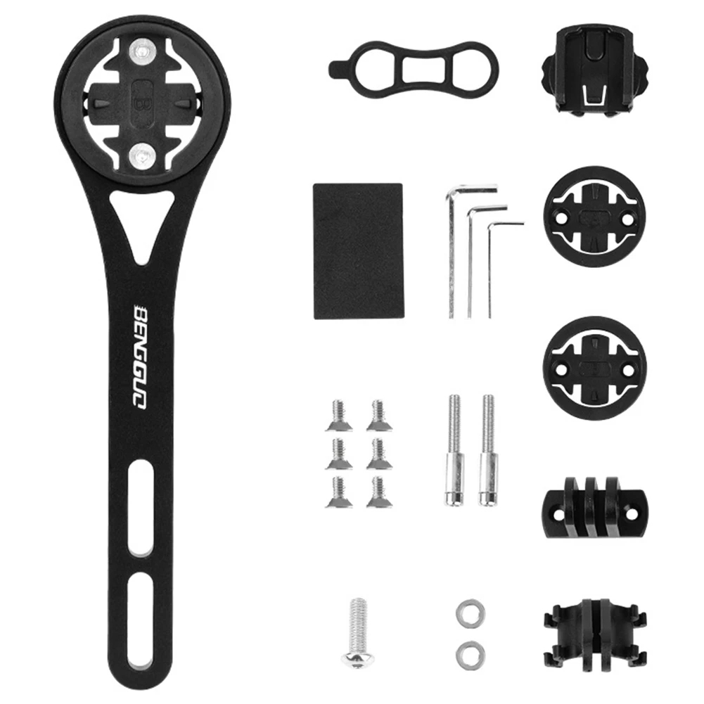 ขาจับไมค์จักรยานสำหรับแฮนด์ อินทิเกรท วัสดุอลูมิเนียม รองรับไมค์ Garmin Bryton Wahoo Cateye ขายึดไฟหน้า กล้อง Gopro