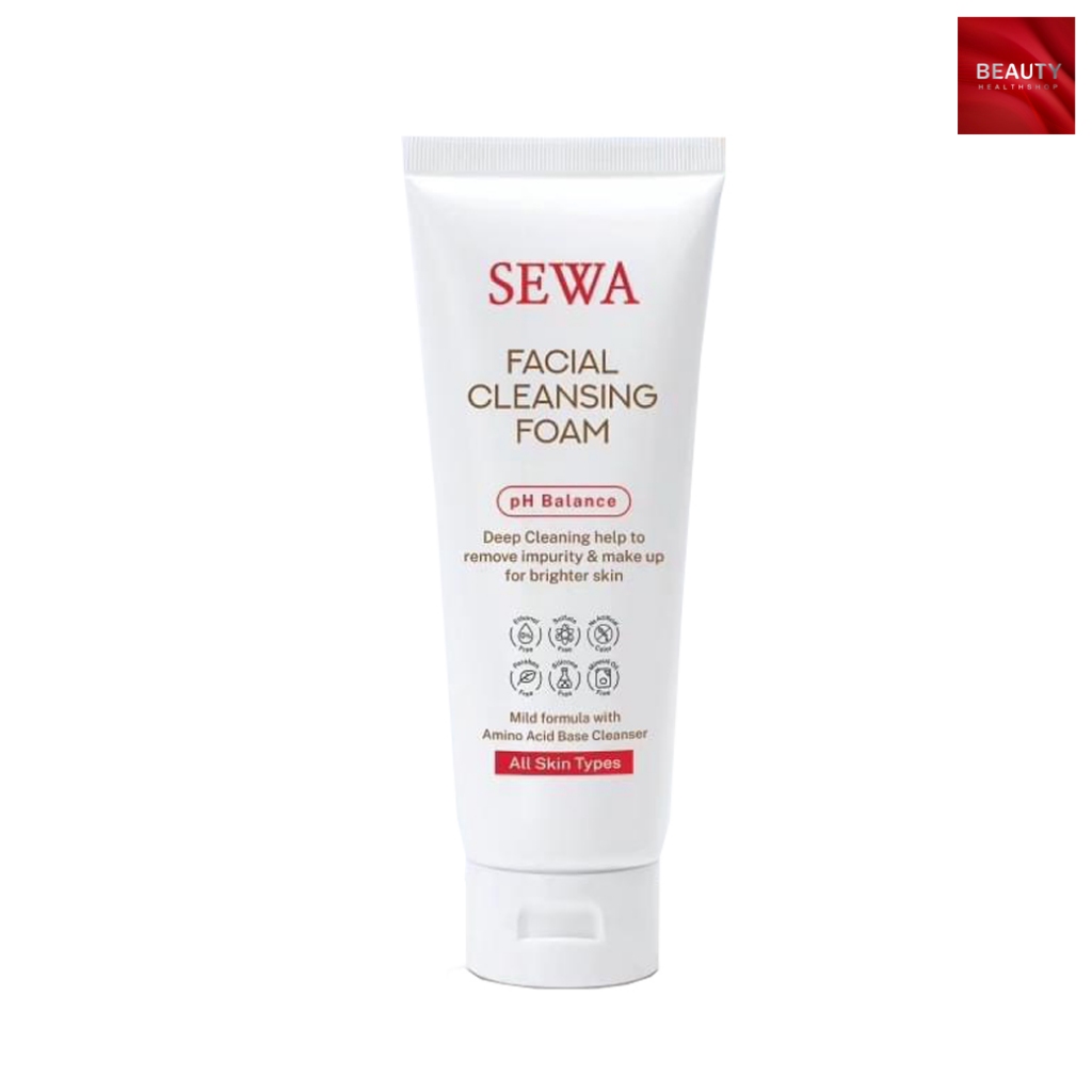 Sewa Facial Cleansing Foam โฟมล้างหน้าเซวา โฟมล้างหน้า (100 กรัม x 1 หลอด)