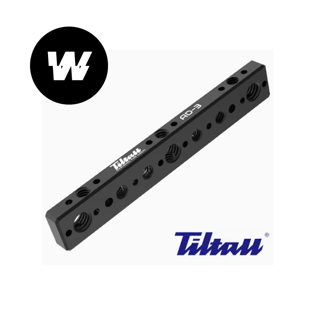 (พร้อมส่ง) AD-3 Aluminum Cheese Rail Cheese Plate 1/4 3/8 with Arri Locating Pin