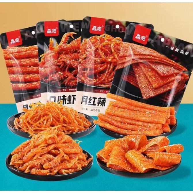 [ล่าเถียว] ขนมรสเผ็ด ชาลิ้นสไตล์เสฉวน เลือกอร่อยได้หลายแบบ ต้นตำหรับแท้ 100% พร้อมส่งในไทย 辣条