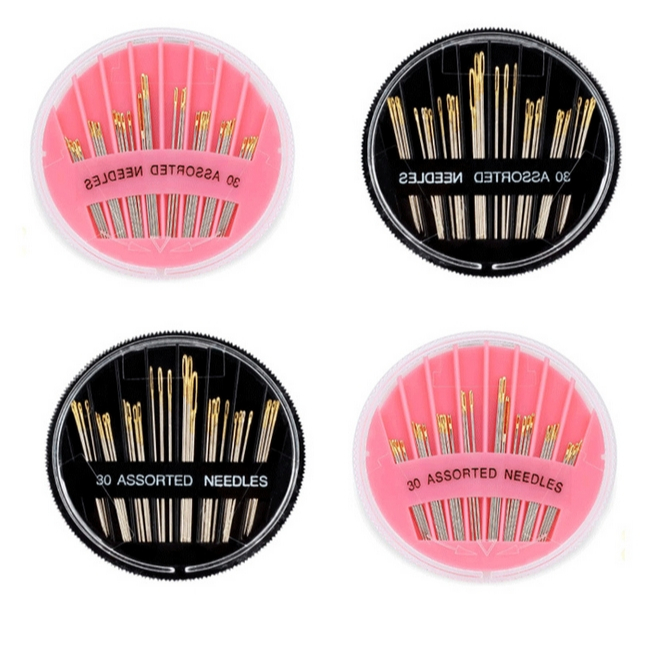 เข็มเย็บผ้า เข็มเย็บผ้าหัวทอง คละขนาด บรรจุ 30 เล่ม