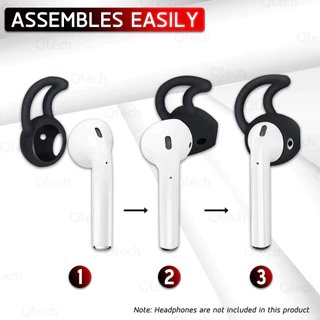 9Gadget - ซิลิโคนหูฟัง ใช้สำหรับ AirPods 2 / 1 แบบบาง ซิลิโคนครอบหูฟัง ซิลิโคน เคสหูฟัง สายคล้อง - Silicone Ear