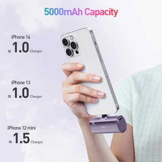 [ของแท้/ประกัน1ปี] iWALK LinkPodX พาวเวอร์แบงค์เปลี่ยนหัวได้ (Type-C & Lightning) 5000mAh 2-in-1 รองรับมือถือได้ทุกรุ่น